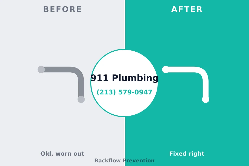 Before and after: plumbing repair Del Norte, CO